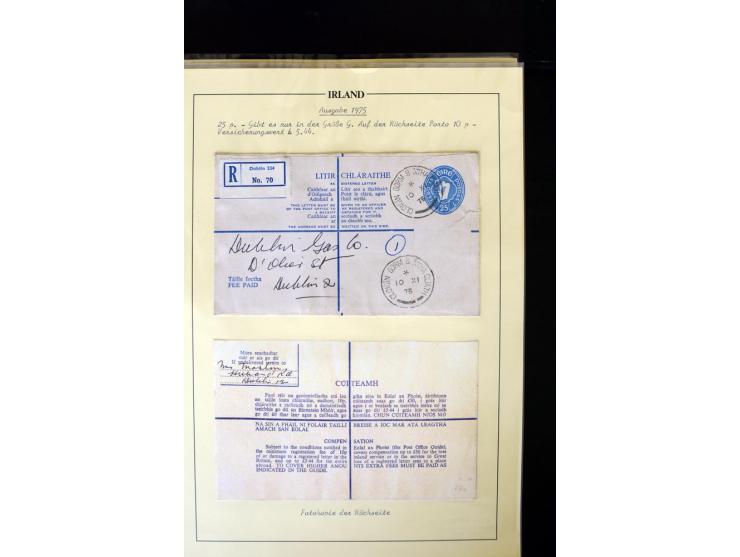 1924/94 Exhibition specialized collection of used Registered Envelopes incl. 5d emerald green Format F and G, 5d olive F and 
