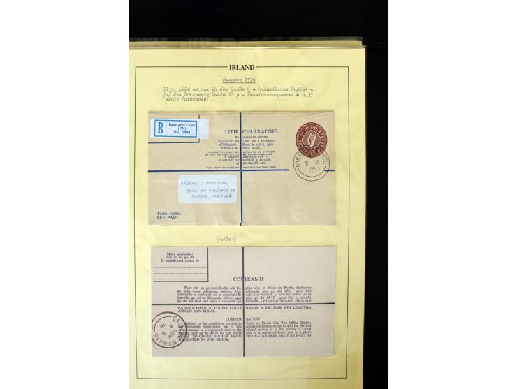 1924/94 Exhibition specialized collection of used Registered Envelopes incl. 5d emerald green Format F and G, 5d olive F and 