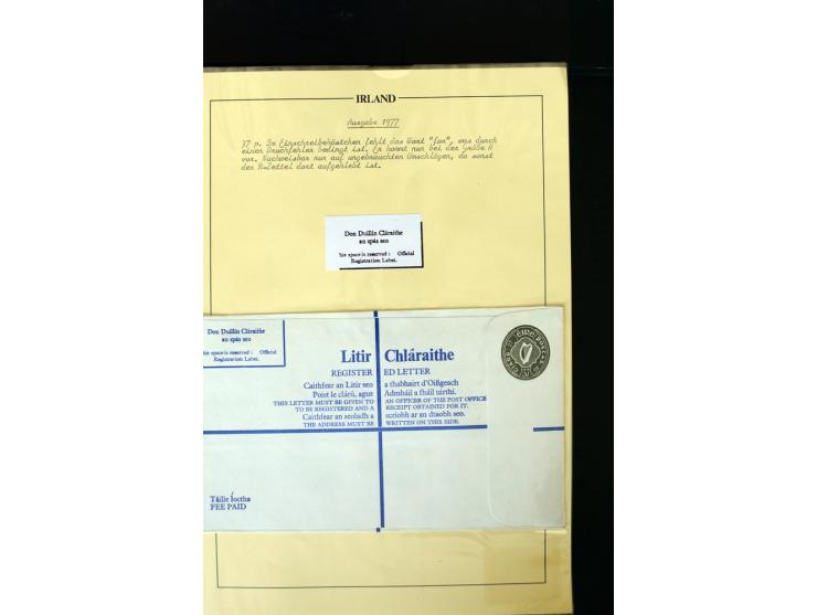 1924/94 Exhibition specialized collection of used Registered Envelopes incl. 5d emerald green Format F and G, 5d olive F and 
