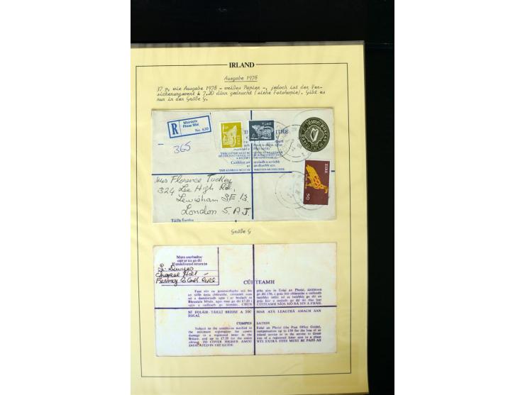 1924/94 Exhibition specialized collection of used Registered Envelopes incl. 5d emerald green Format F and G, 5d olive F and 