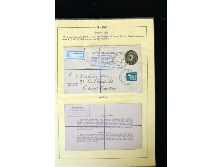 1924/94 Exhibition specialized collection of used Registered Envelopes incl. 5d emerald green Format F and G, 5d olive F and 