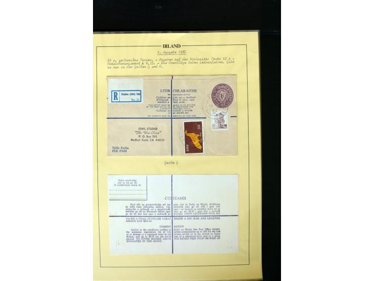 1924/94 Exhibition specialized collection of used Registered Envelopes incl. 5d emerald green Format F and G, 5d olive F and 