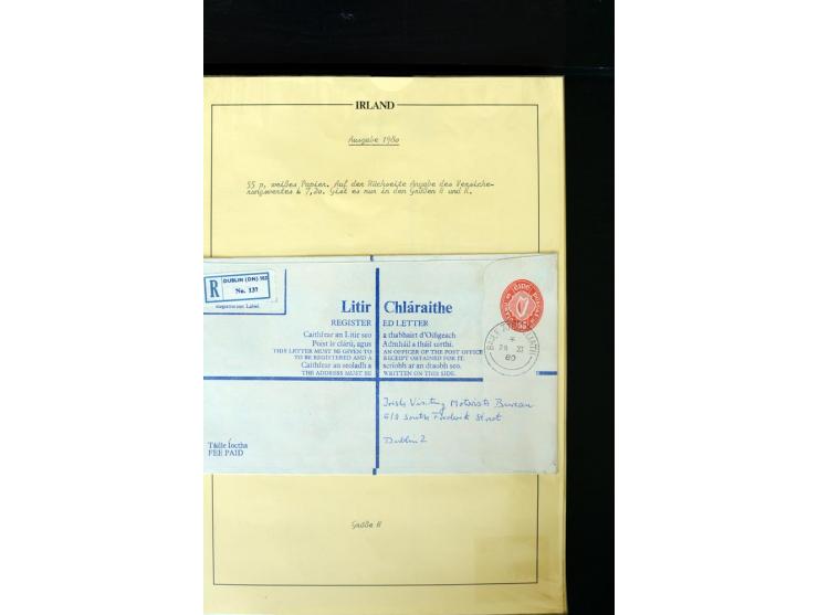 1924/94 Exhibition specialized collection of used Registered Envelopes incl. 5d emerald green Format F and G, 5d olive F and 
