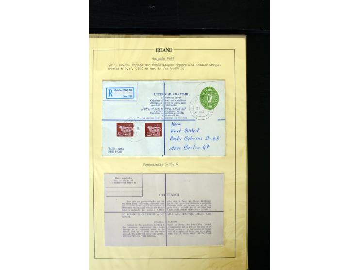 1924/94 Exhibition specialized collection of used Registered Envelopes incl. 5d emerald green Format F and G, 5d olive F and 