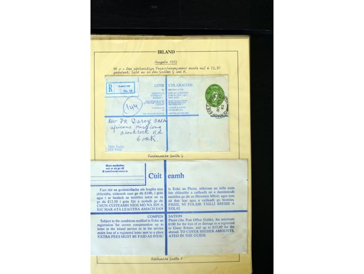 1924/94 Exhibition specialized collection of used Registered Envelopes incl. 5d emerald green Format F and G, 5d olive F and 