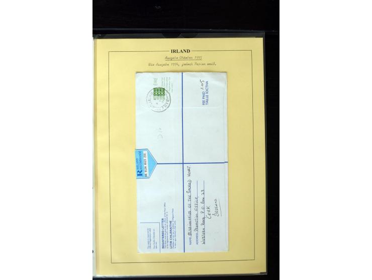 1924/94 Exhibition specialized collection of used Registered Envelopes incl. 5d emerald green Format F and G, 5d olive F and 