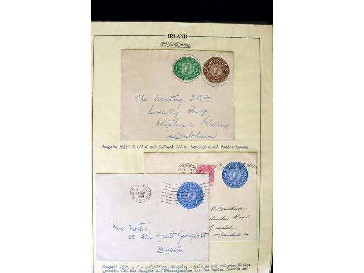 1924/91, Exhibition collection of used Postal Stationery, Envelopes with various sizes and knifecuts, with ½d(2) 2d(9), 2½d(2