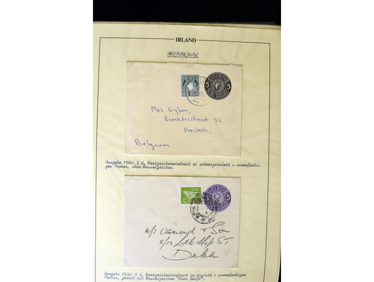 1924/91, Exhibition collection of used Postal Stationery, Envelopes with various sizes and knifecuts, with ½d(2) 2d(9), 2½d(2