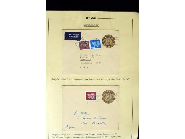 1924/91, Exhibition collection of used Postal Stationery, Envelopes with various sizes and knifecuts, with ½d(2) 2d(9), 2½d(2