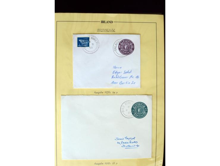 1924/91, Exhibition collection of used Postal Stationery, Envelopes with various sizes and knifecuts, with ½d(2) 2d(9), 2½d(2