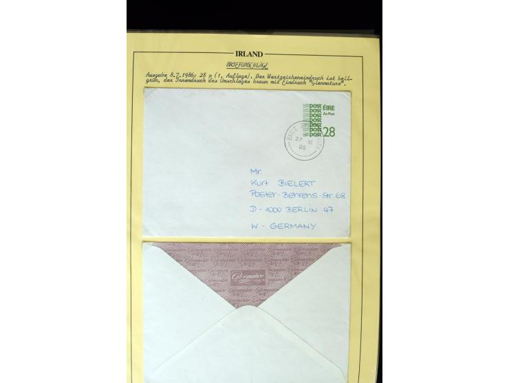 1924/91, Exhibition collection of used Postal Stationery, Envelopes with various sizes and knifecuts, with ½d(2) 2d(9), 2½d(2