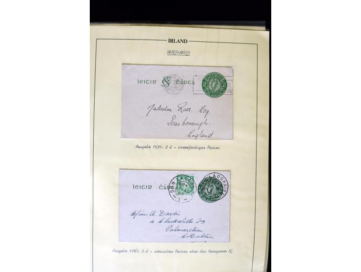 1924/91, Exhibition collection of used Postal Stationery, Envelopes with various sizes and knifecuts, with ½d(2) 2d(9), 2½d(2