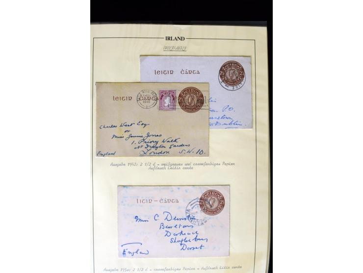 1924/91, Exhibition collection of used Postal Stationery, Envelopes with various sizes and knifecuts, with ½d(2) 2d(9), 2½d(2