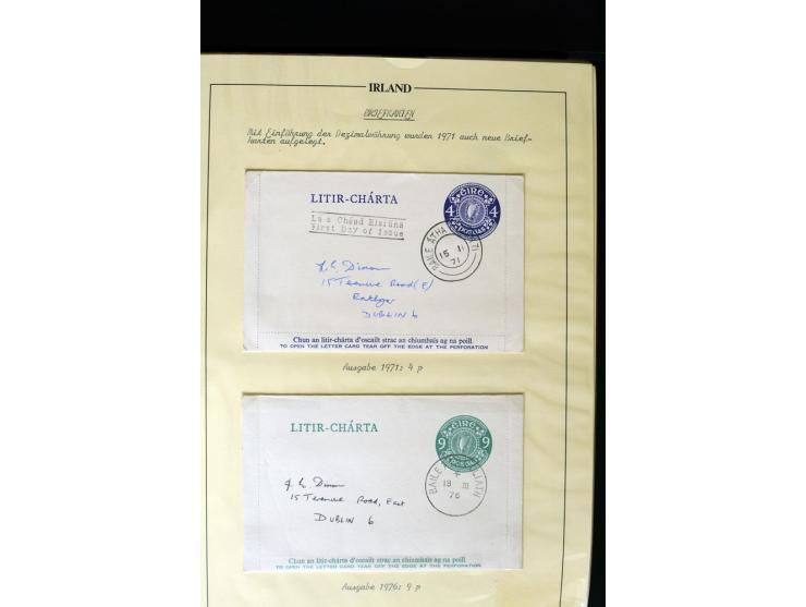 1924/91, Exhibition collection of used Postal Stationery, Envelopes with various sizes and knifecuts, with ½d(2) 2d(9), 2½d(2