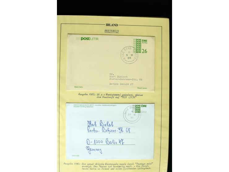 1924/91, Exhibition collection of used Postal Stationery, Envelopes with various sizes and knifecuts, with ½d(2) 2d(9), 2½d(2