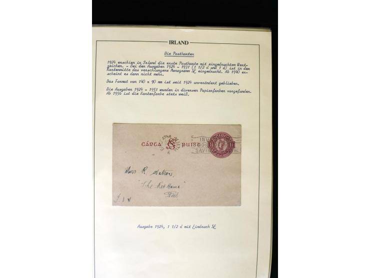 1924/91, Exhibition collection of used Postal Stationery, Envelopes with various sizes and knifecuts, with ½d(2) 2d(9), 2½d(2