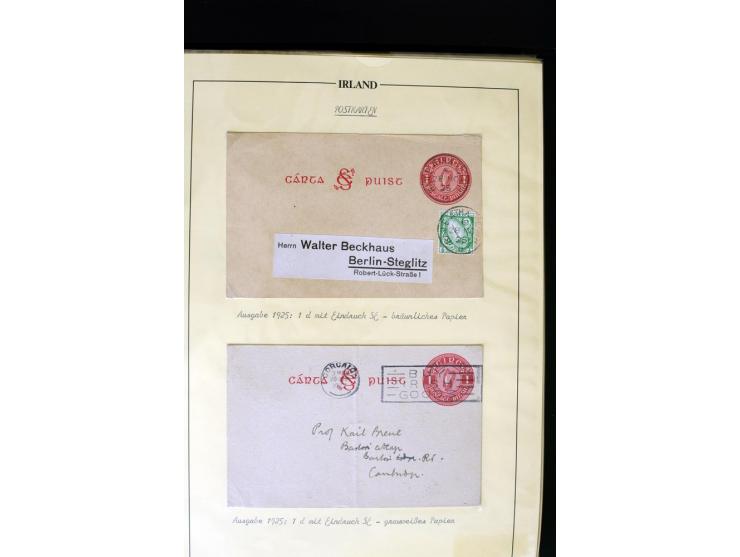 1924/91, Exhibition collection of used Postal Stationery, Envelopes with various sizes and knifecuts, with ½d(2) 2d(9), 2½d(2