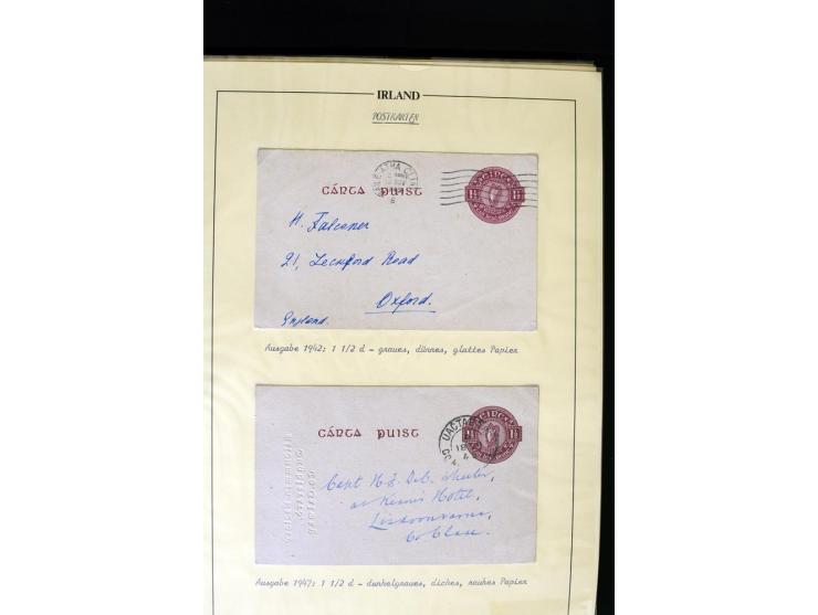 1924/91, Exhibition collection of used Postal Stationery, Envelopes with various sizes and knifecuts, with ½d(2) 2d(9), 2½d(2
