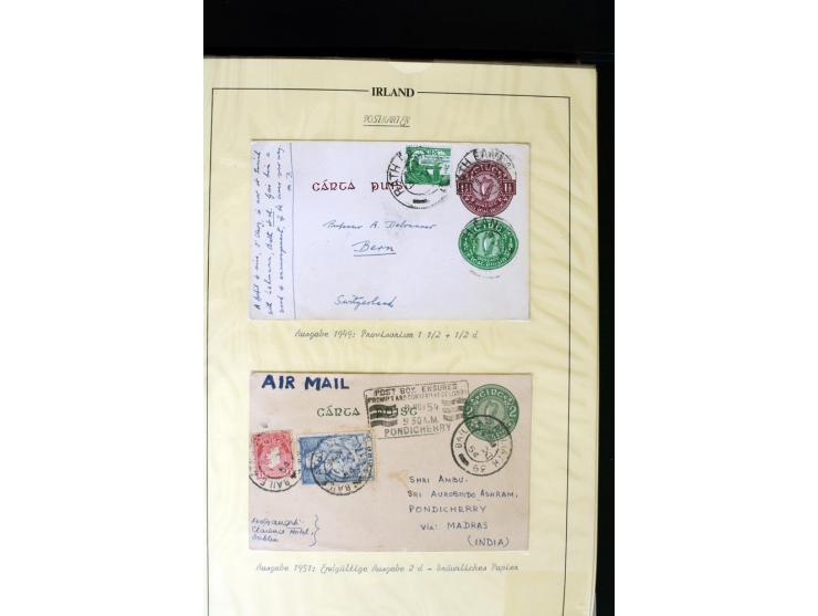 1924/91, Exhibition collection of used Postal Stationery, Envelopes with various sizes and knifecuts, with ½d(2) 2d(9), 2½d(2
