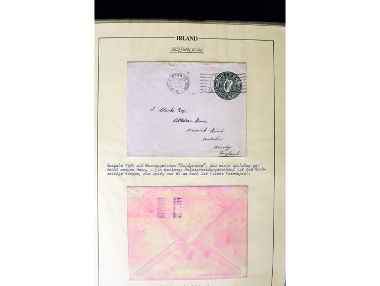 1924/91, Exhibition collection of used Postal Stationery, Envelopes with various sizes and knifecuts, with ½d(2) 2d(9), 2½d(2