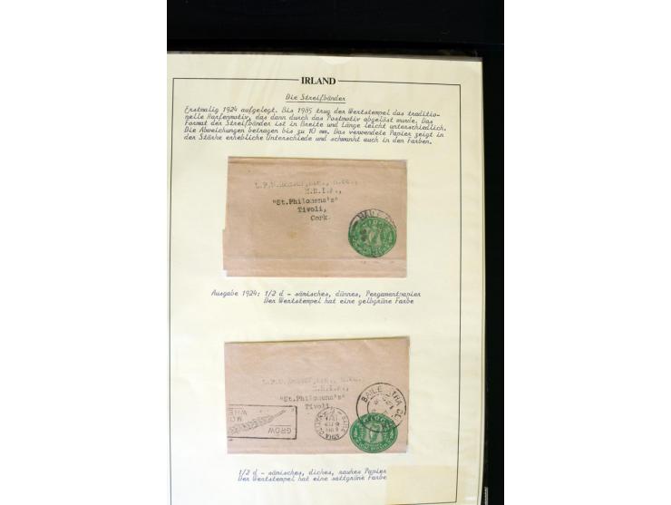 1924/91, Exhibition collection of used Postal Stationery, Envelopes with various sizes and knifecuts, with ½d(2) 2d(9), 2½d(2