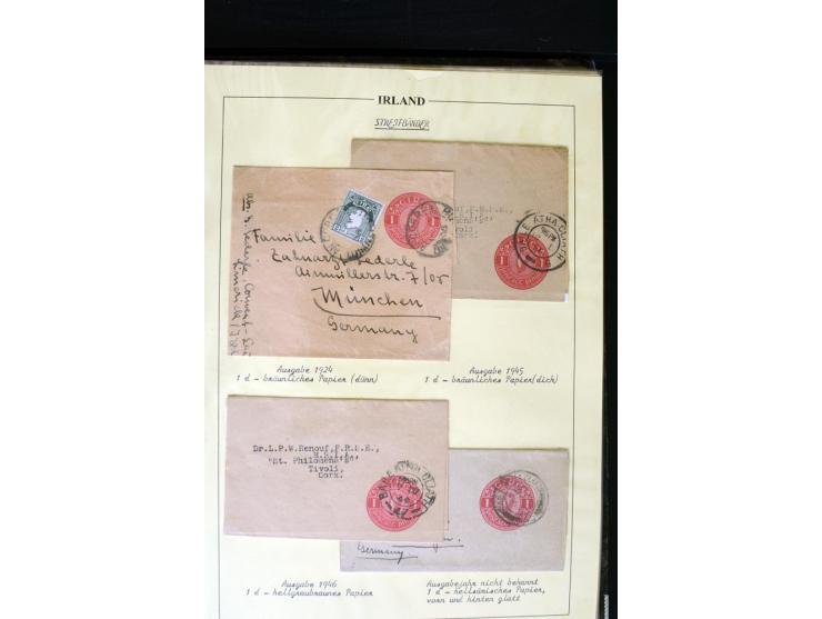 1924/91, Exhibition collection of used Postal Stationery, Envelopes with various sizes and knifecuts, with ½d(2) 2d(9), 2½d(2