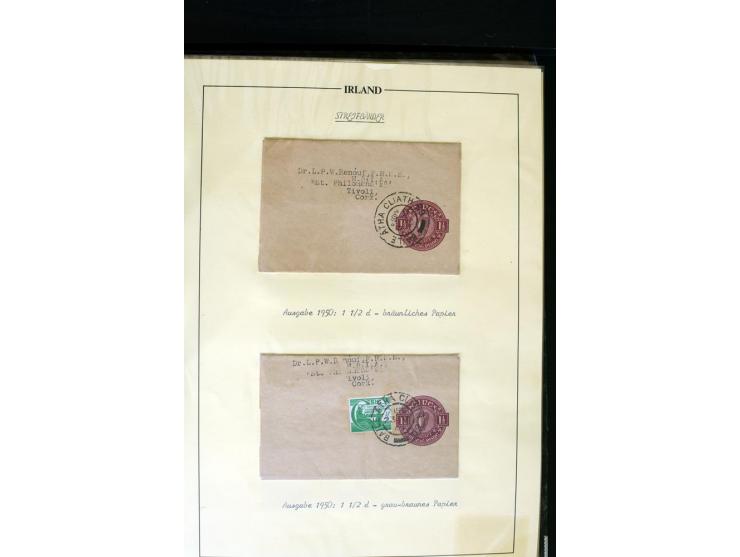 1924/91, Exhibition collection of used Postal Stationery, Envelopes with various sizes and knifecuts, with ½d(2) 2d(9), 2½d(2