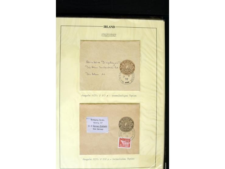1924/91, Exhibition collection of used Postal Stationery, Envelopes with various sizes and knifecuts, with ½d(2) 2d(9), 2½d(2
