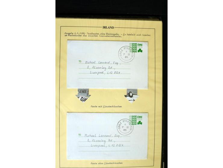 1924/91, Exhibition collection of used Postal Stationery, Envelopes with various sizes and knifecuts, with ½d(2) 2d(9), 2½d(2