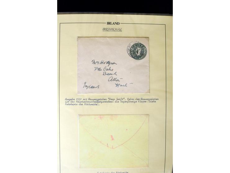 1924/91, Exhibition collection of used Postal Stationery, Envelopes with various sizes and knifecuts, with ½d(2) 2d(9), 2½d(2