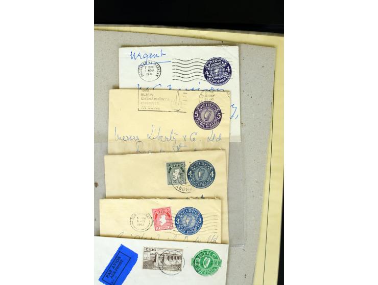 1924/91, Exhibition collection of used Postal Stationery, Envelopes with various sizes and knifecuts, with ½d(2) 2d(9), 2½d(2