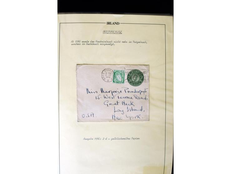1924/91, Exhibition collection of used Postal Stationery, Envelopes with various sizes and knifecuts, with ½d(2) 2d(9), 2½d(2
