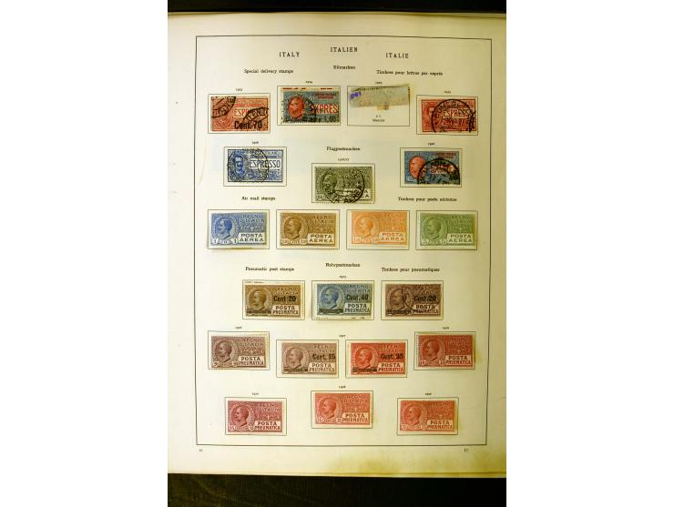 1852/1942, schöne ungebrauchte und gestempelte Sammlung beginnend mit einem guten Teil Altitalienische Staaten, danach mit vi