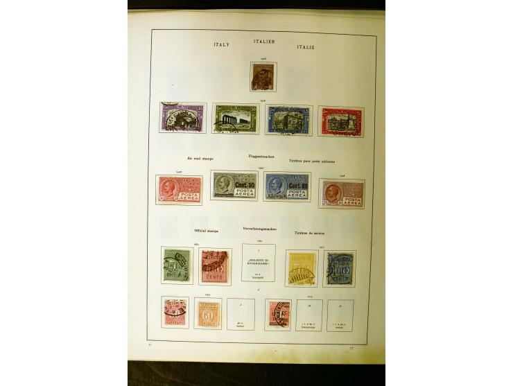 1852/1942, schöne ungebrauchte und gestempelte Sammlung beginnend mit einem guten Teil Altitalienische Staaten, danach mit vi
