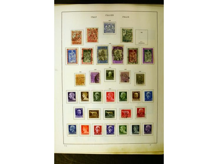 1852/1942, schöne ungebrauchte und gestempelte Sammlung beginnend mit einem guten Teil Altitalienische Staaten, danach mit vi
