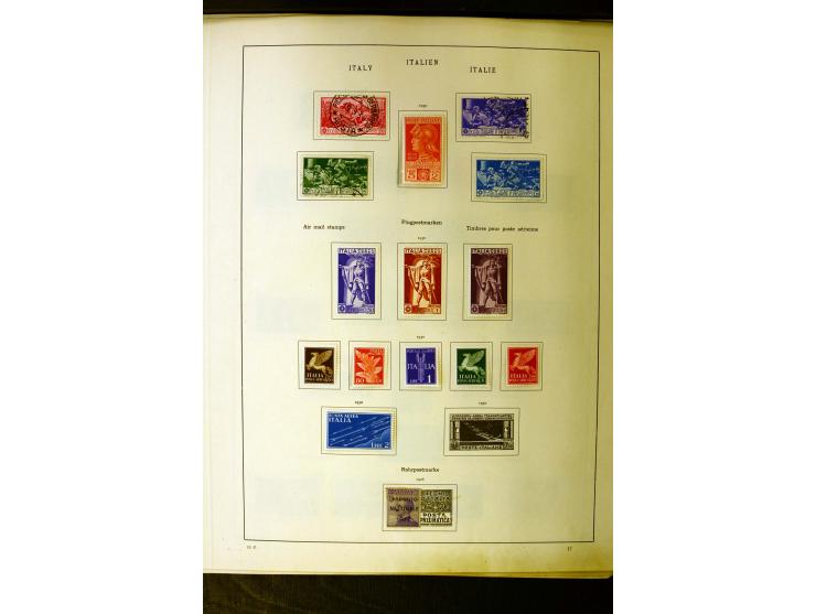 1852/1942, schöne ungebrauchte und gestempelte Sammlung beginnend mit einem guten Teil Altitalienische Staaten, danach mit vi