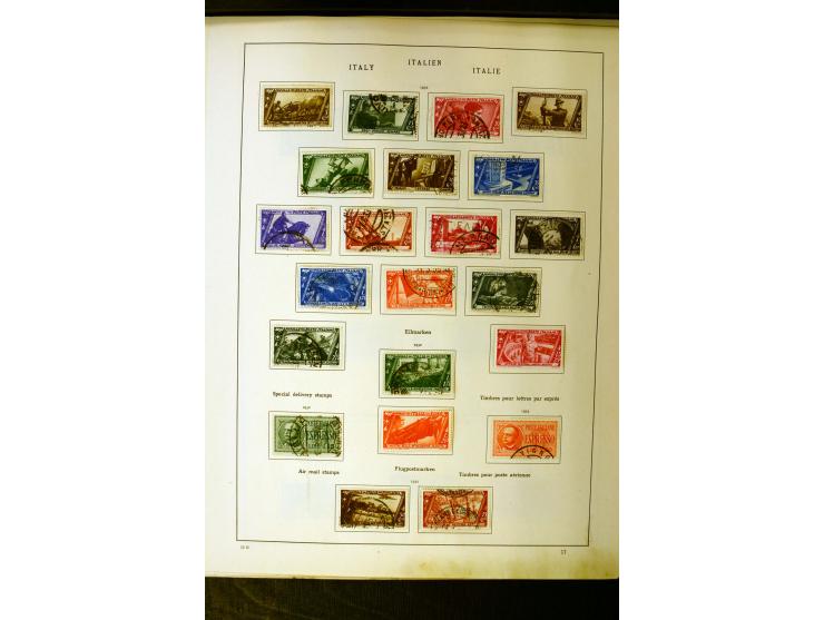 1852/1942, schöne ungebrauchte und gestempelte Sammlung beginnend mit einem guten Teil Altitalienische Staaten, danach mit vi