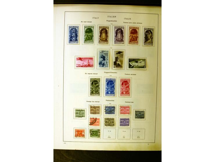 1852/1942, schöne ungebrauchte und gestempelte Sammlung beginnend mit einem guten Teil Altitalienische Staaten, danach mit vi