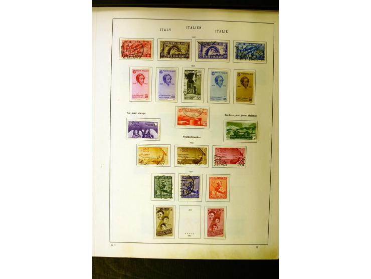 1852/1942, schöne ungebrauchte und gestempelte Sammlung beginnend mit einem guten Teil Altitalienische Staaten, danach mit vi