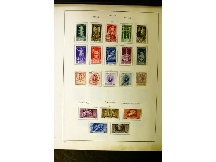 1852/1942, schöne ungebrauchte und gestempelte Sammlung beginnend mit einem guten Teil Altitalienische Staaten, danach mit vi