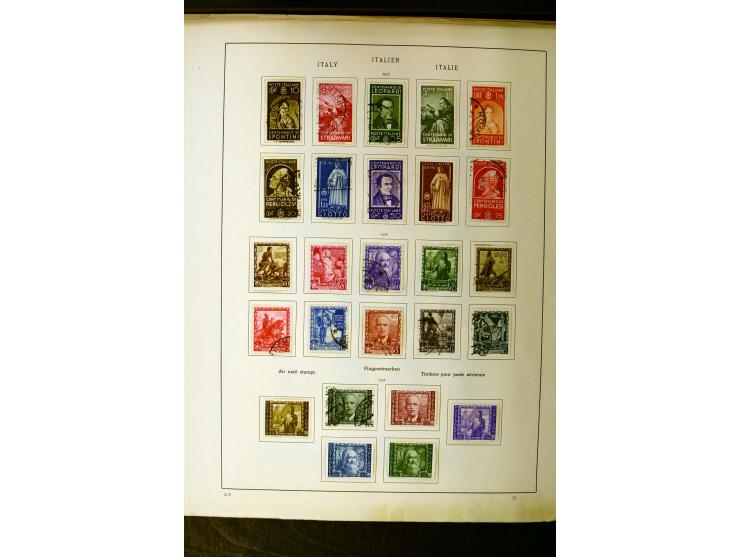 1852/1942, schöne ungebrauchte und gestempelte Sammlung beginnend mit einem guten Teil Altitalienische Staaten, danach mit vi