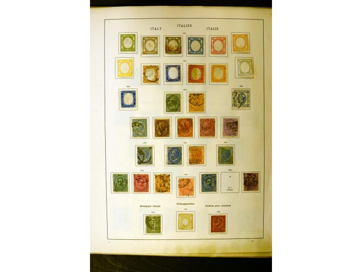 1852/1942, schöne ungebrauchte und gestempelte Sammlung beginnend mit einem guten Teil Altitalienische Staaten, danach mit vi