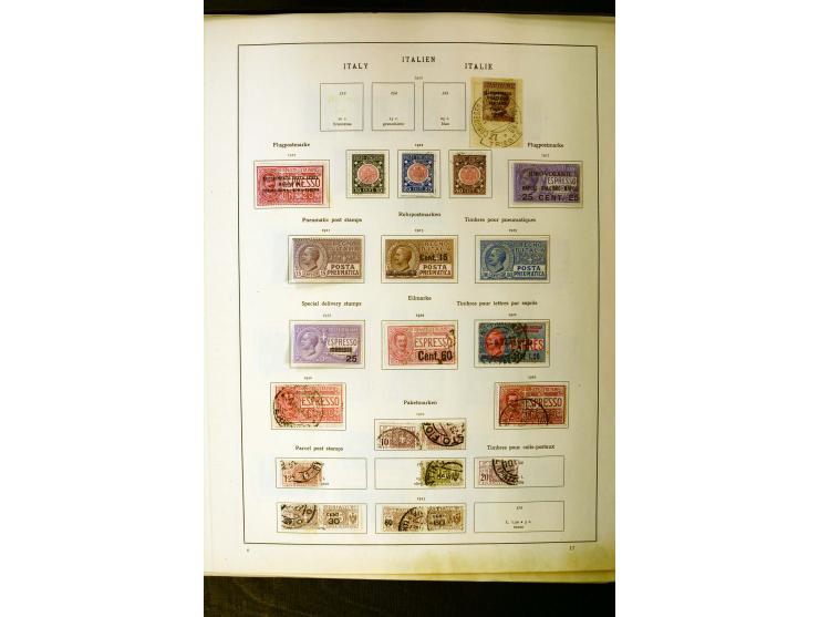 1852/1942, schöne ungebrauchte und gestempelte Sammlung beginnend mit einem guten Teil Altitalienische Staaten, danach mit vi