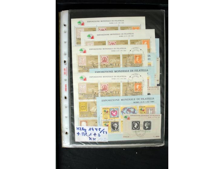 1861/2002, postfrischer, ungebrauchter und gestempelter Bestand mit vielen guten Werten und Sätzen, Stempel ohne Obligo; groß