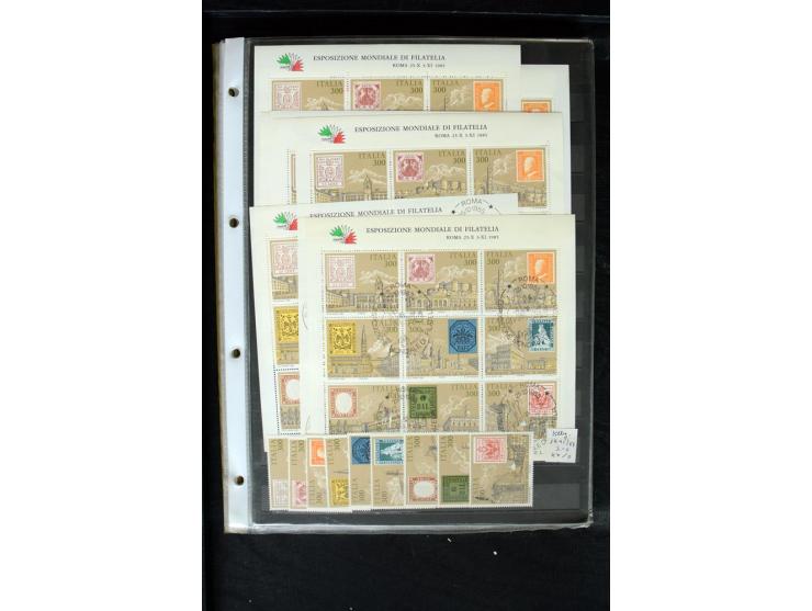 1861/2002, postfrischer, ungebrauchter und gestempelter Bestand mit vielen guten Werten und Sätzen, Stempel ohne Obligo; groß