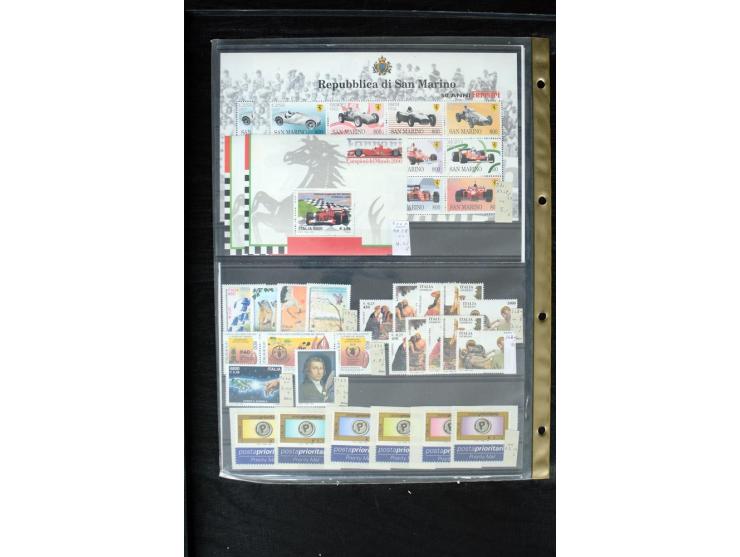 1861/2002, postfrischer, ungebrauchter und gestempelter Bestand mit vielen guten Werten und Sätzen, Stempel ohne Obligo; groß