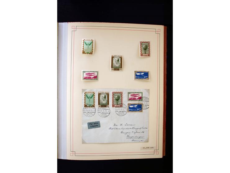 1918/40, umfangreiche ungebrauchte/postfrische und gestempelte Sammlung, teils aufgezogen auf alten Blanko-Blättern und besch