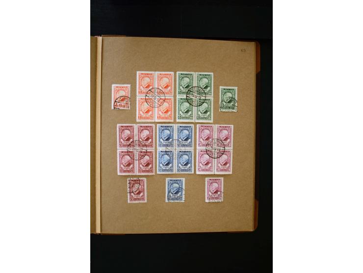 1918/40, umfangreiche ungebrauchte/postfrische und gestempelte Sammlung, teils aufgezogen auf alten Blanko-Blättern und besch