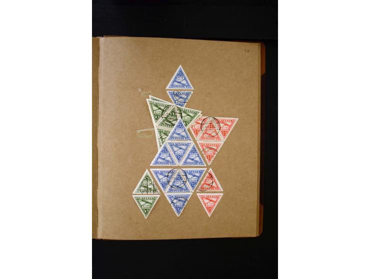 1918/40, umfangreiche ungebrauchte/postfrische und gestempelte Sammlung, teils aufgezogen auf alten Blanko-Blättern und besch