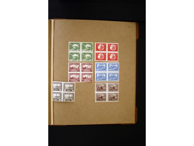 1918/40, umfangreiche ungebrauchte/postfrische und gestempelte Sammlung, teils aufgezogen auf alten Blanko-Blättern und besch